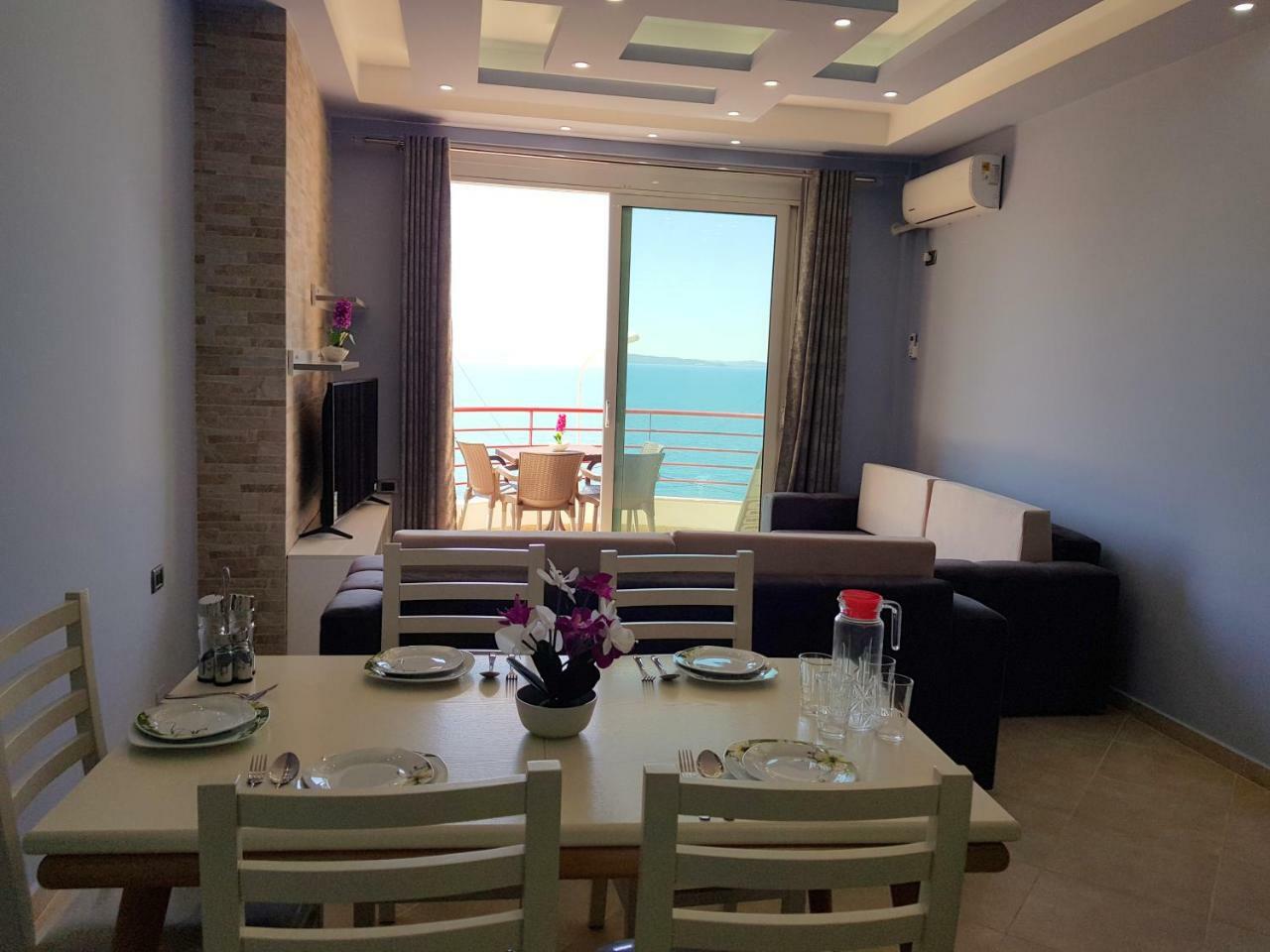 Apartment Of Beautiful Dreams Over The Sea Sarande Ngoại thất bức ảnh