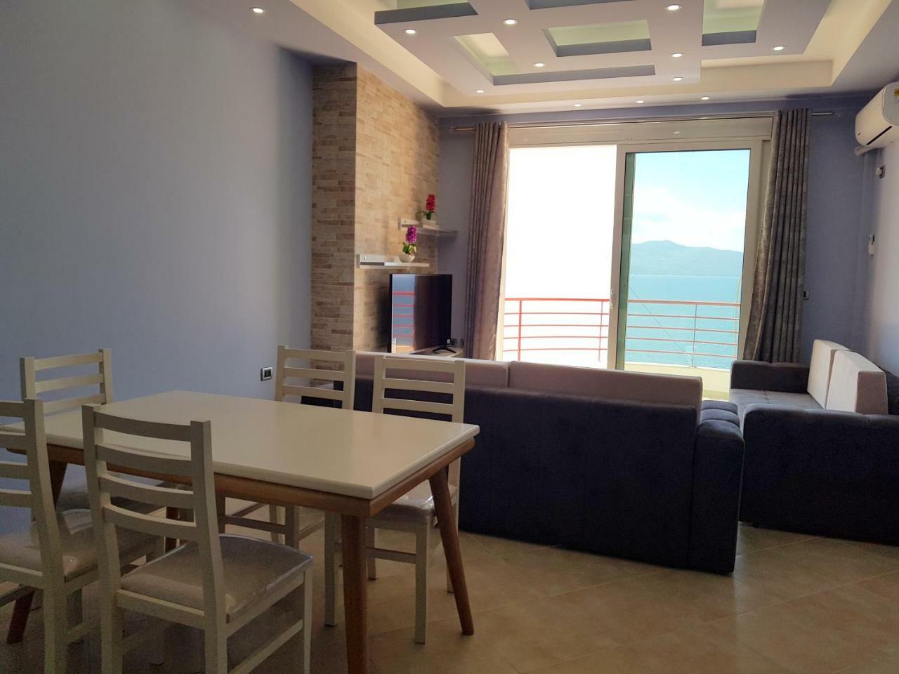 Apartment Of Beautiful Dreams Over The Sea Sarande Ngoại thất bức ảnh